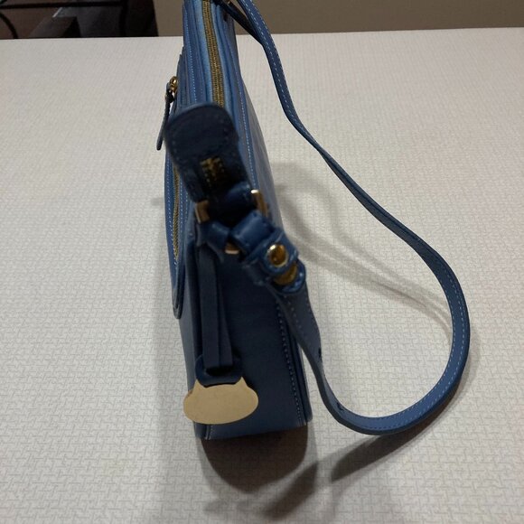 Final Price New Blue Brahmin Smooth Leather Shoulder bag - Picture 6 of 9